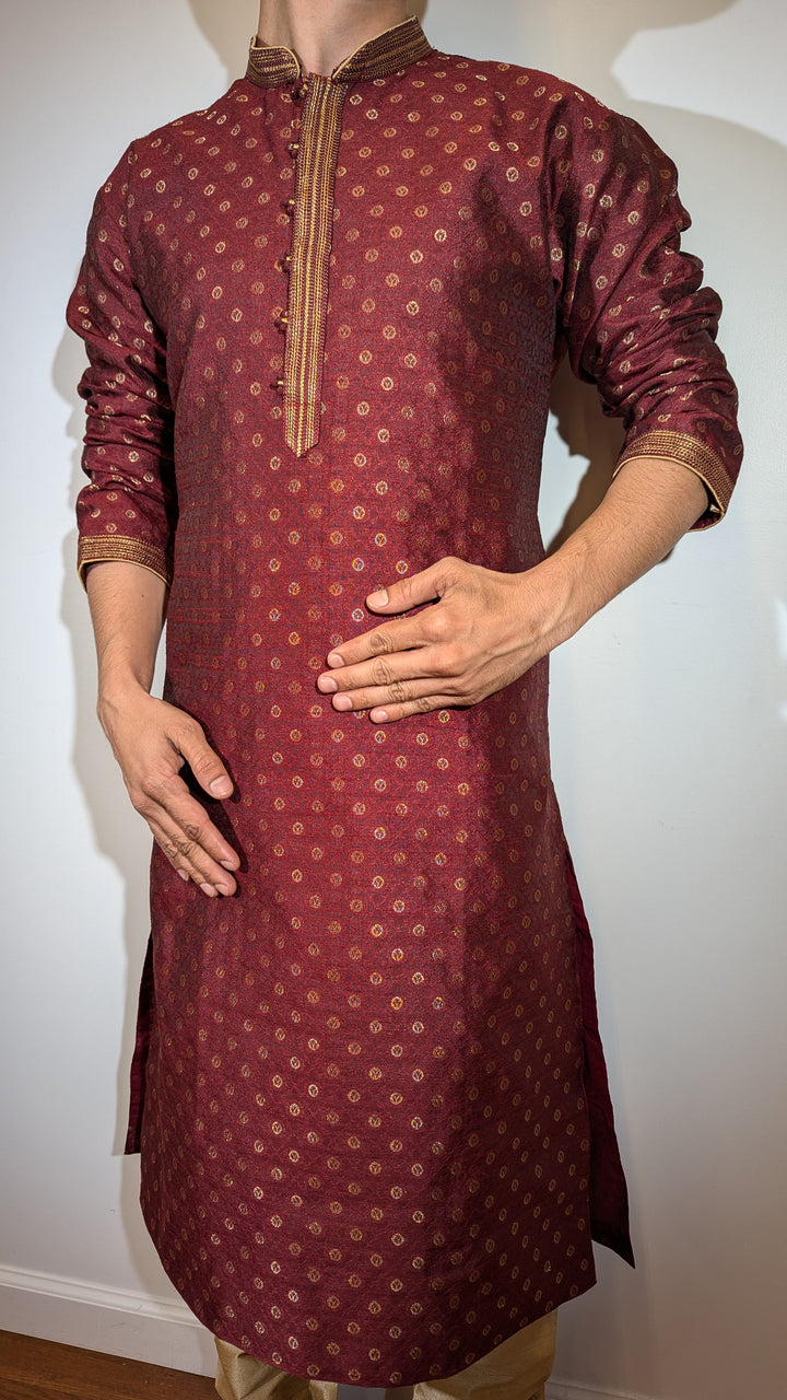 Wine Fancy Kurta