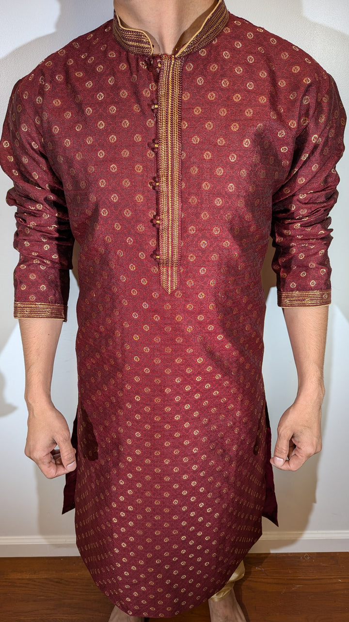 Wine Fancy Kurta