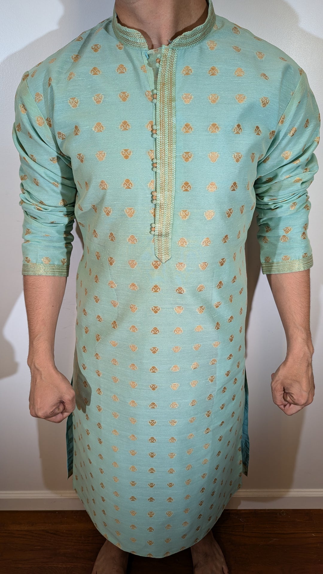 Light Seafoam  Fancy Kurta