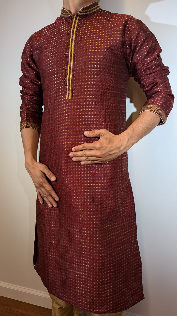 Wine Fancy Kurta