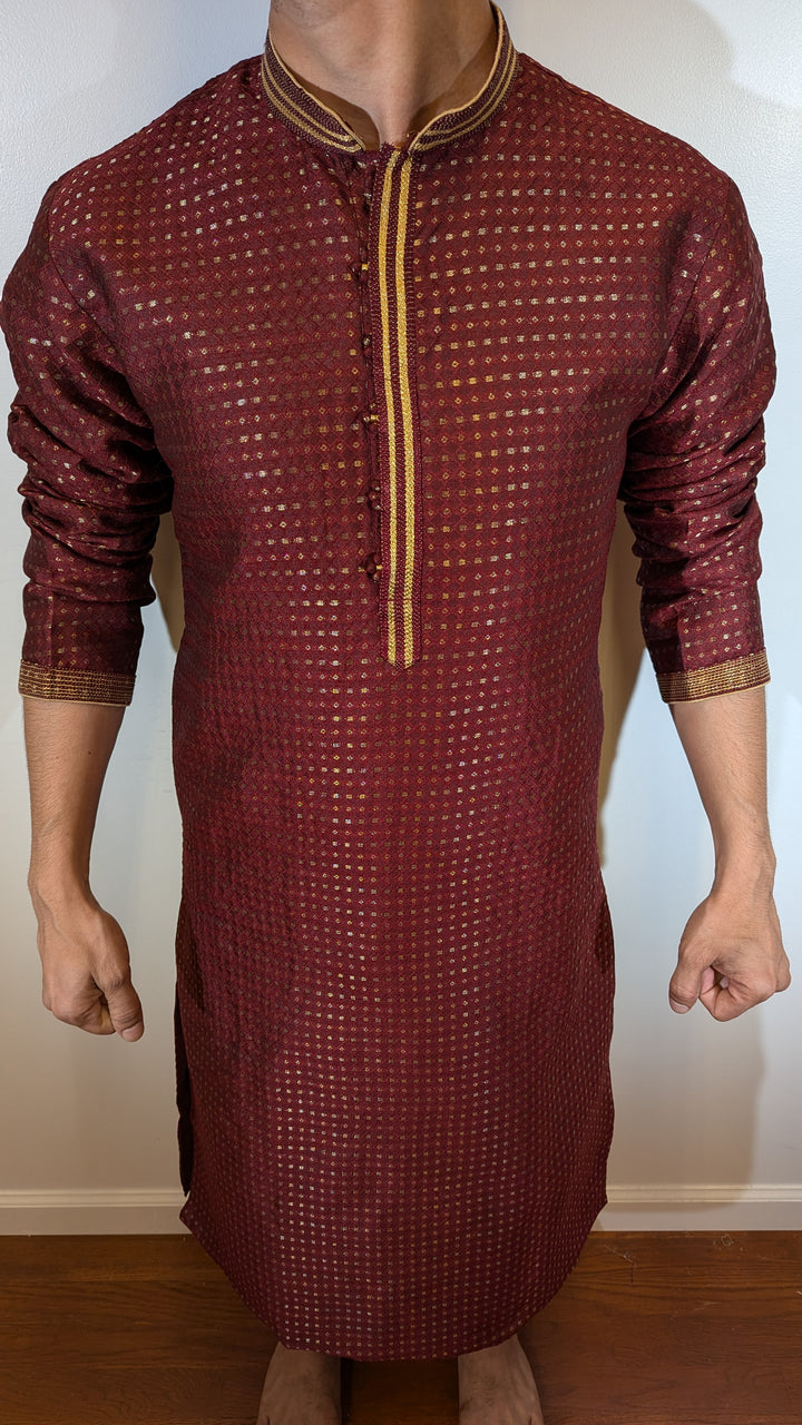 Wine Fancy Kurta