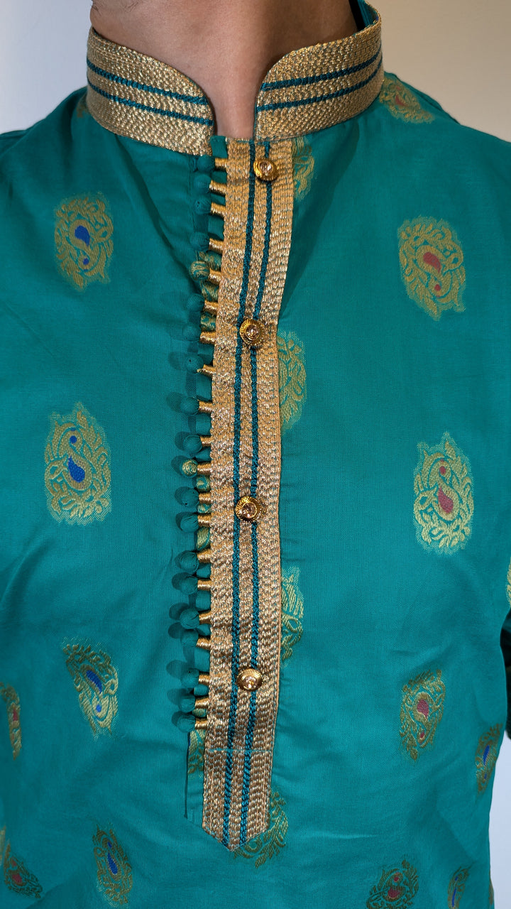 Dark Green Fancy Kurta