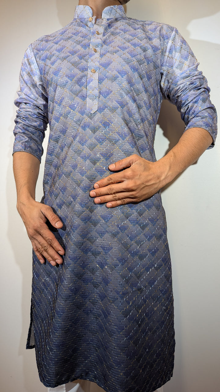 Multi Purple Fancy Kurta