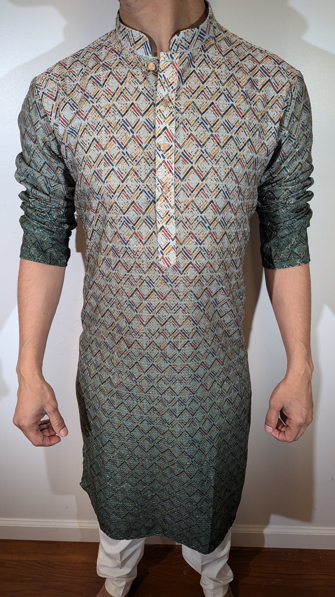 Multi Green Fancy Kurta