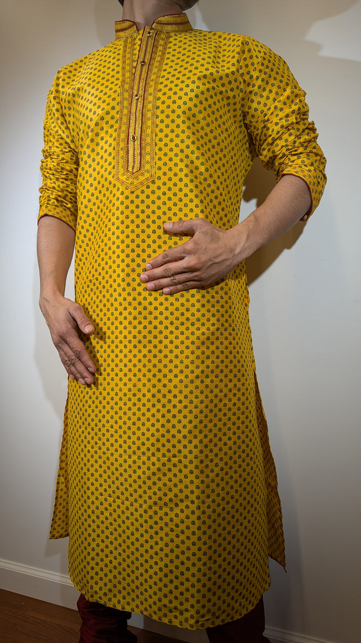 Yellow Fancy Kurta