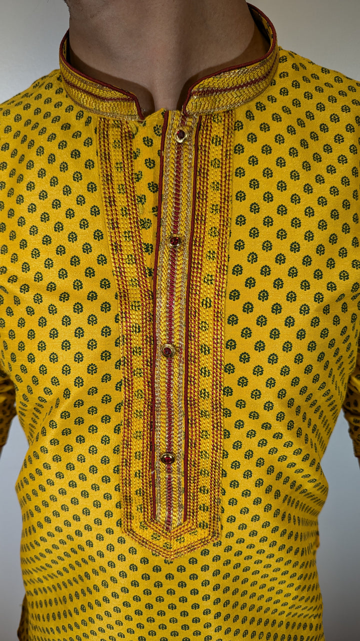 Yellow Fancy Kurta