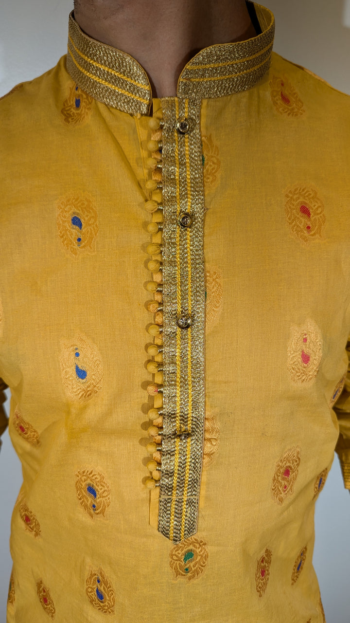 Yellow Fancy Kurta