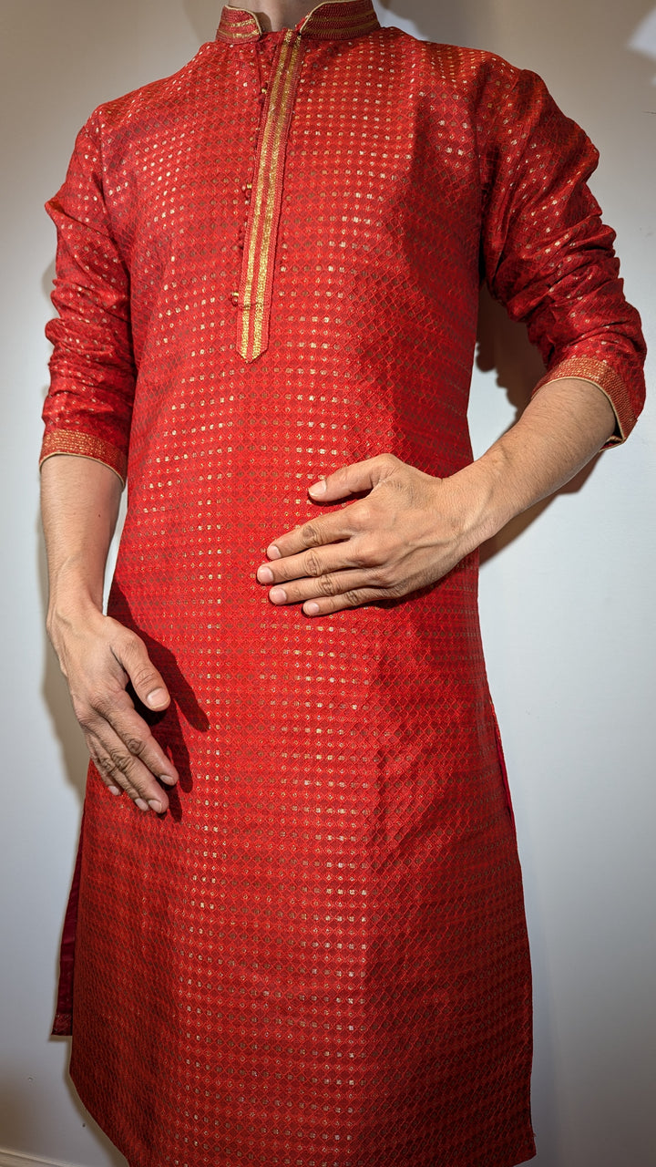 Red Fancy Kurta