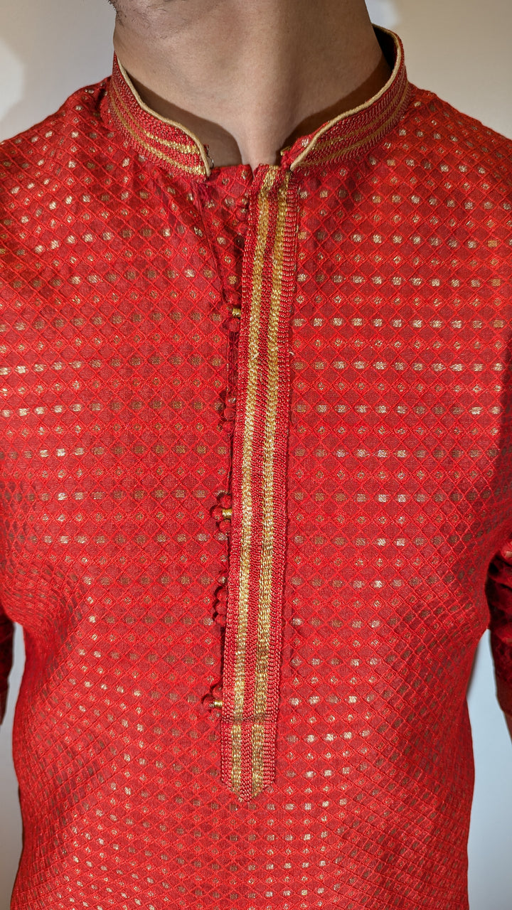 Red Fancy Kurta