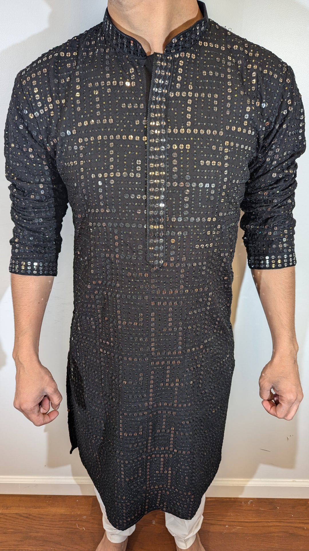 Black Designer Kurta