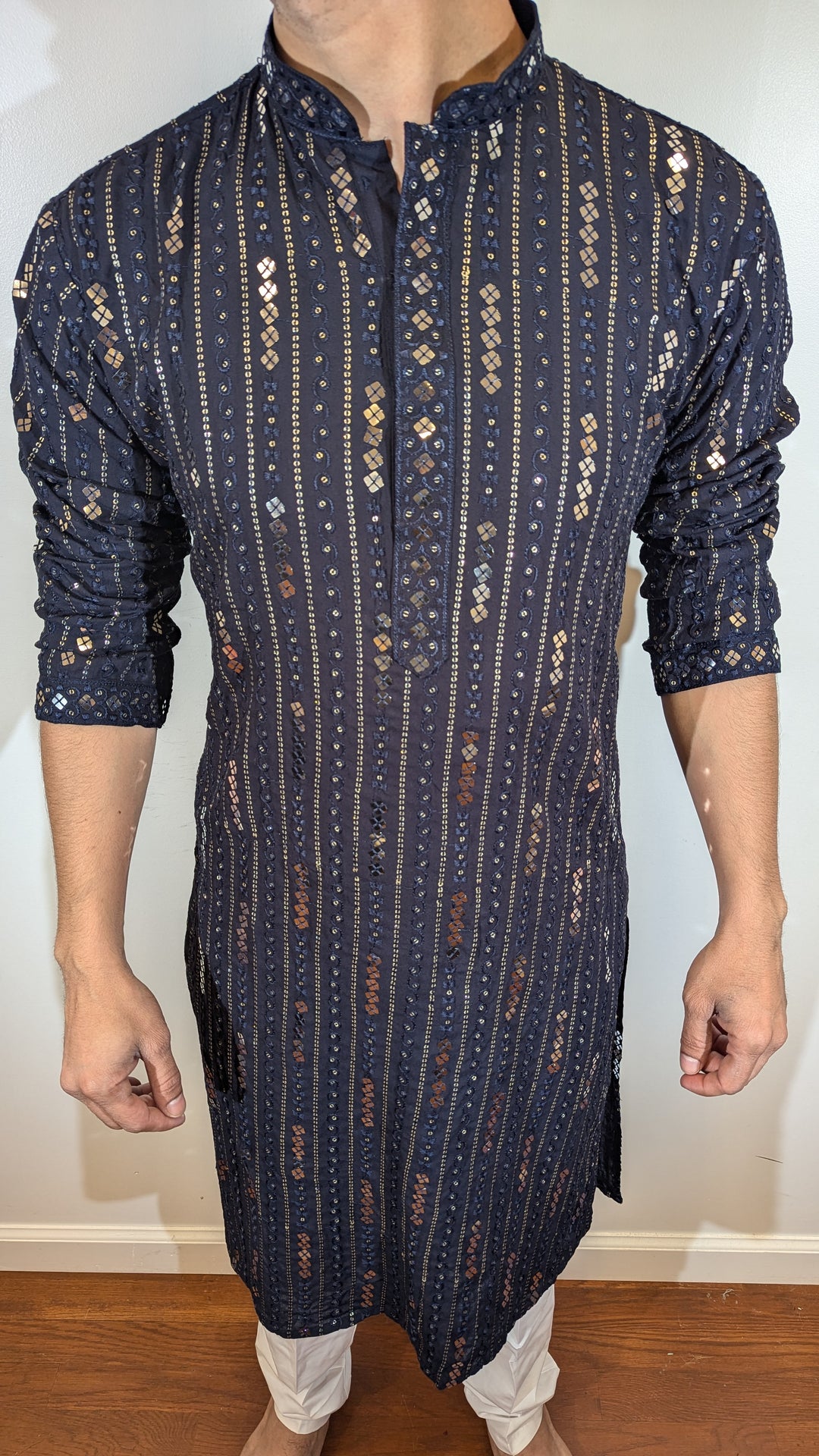 Navy Blue Designer Kurta