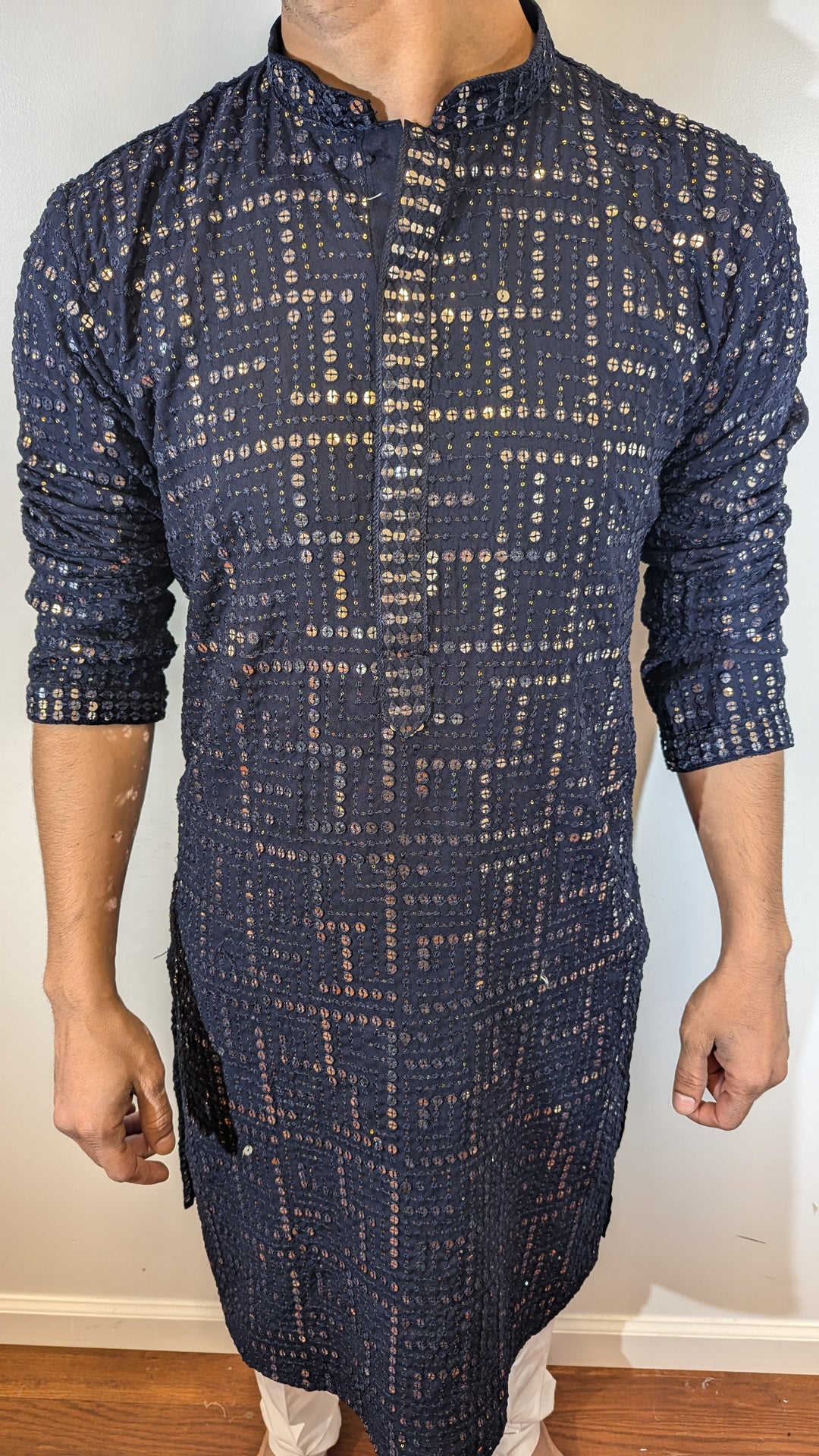 Navy Blue Designer Kurta