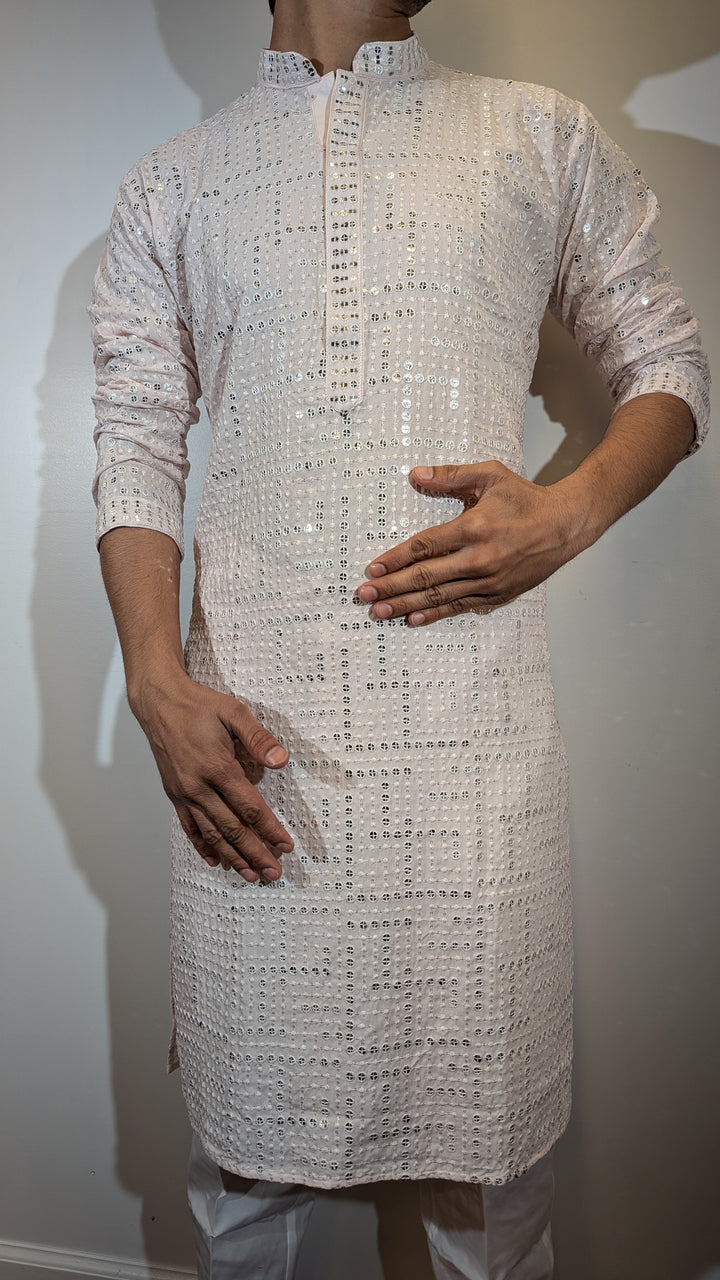 Light Pink Designer Kurta