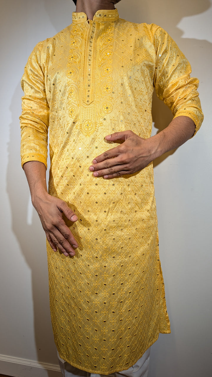 Yellow Fancy Kurta