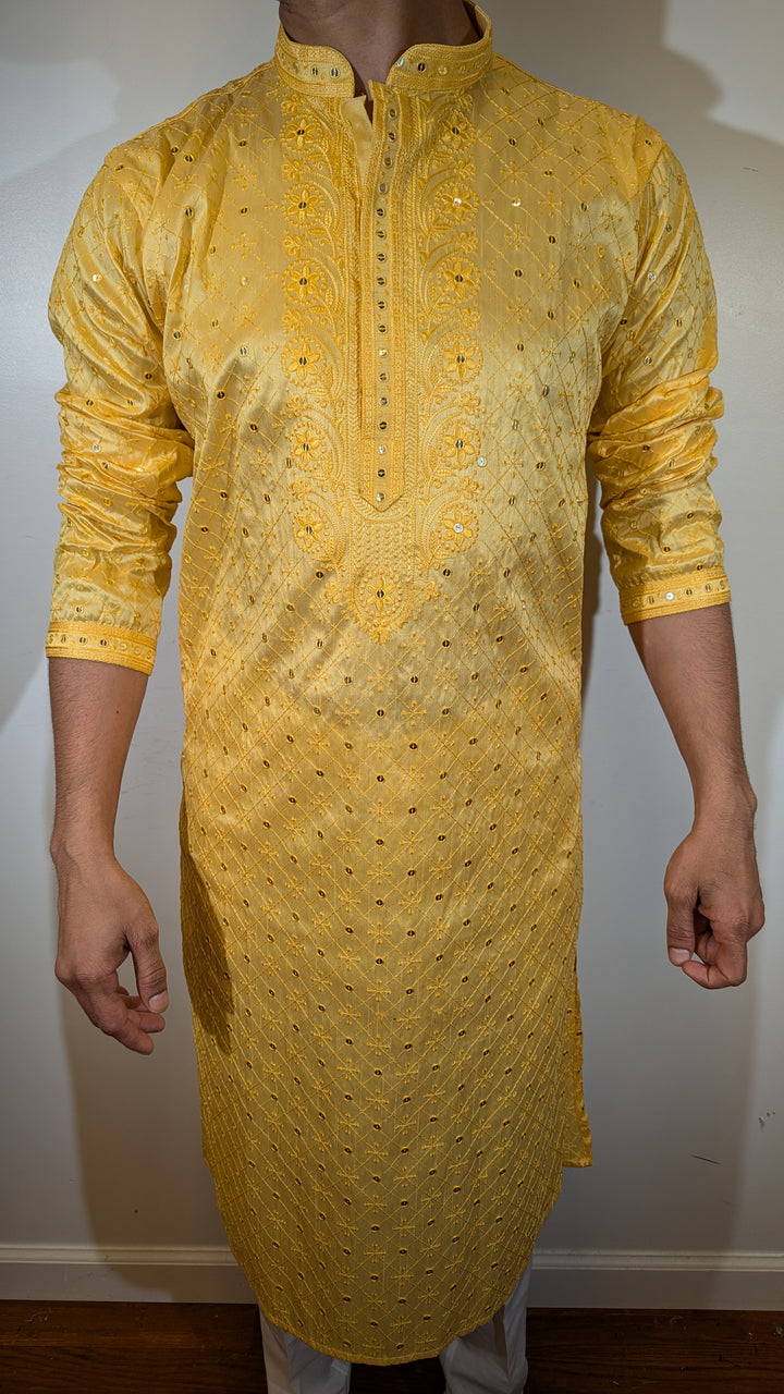 Yellow Fancy Kurta
