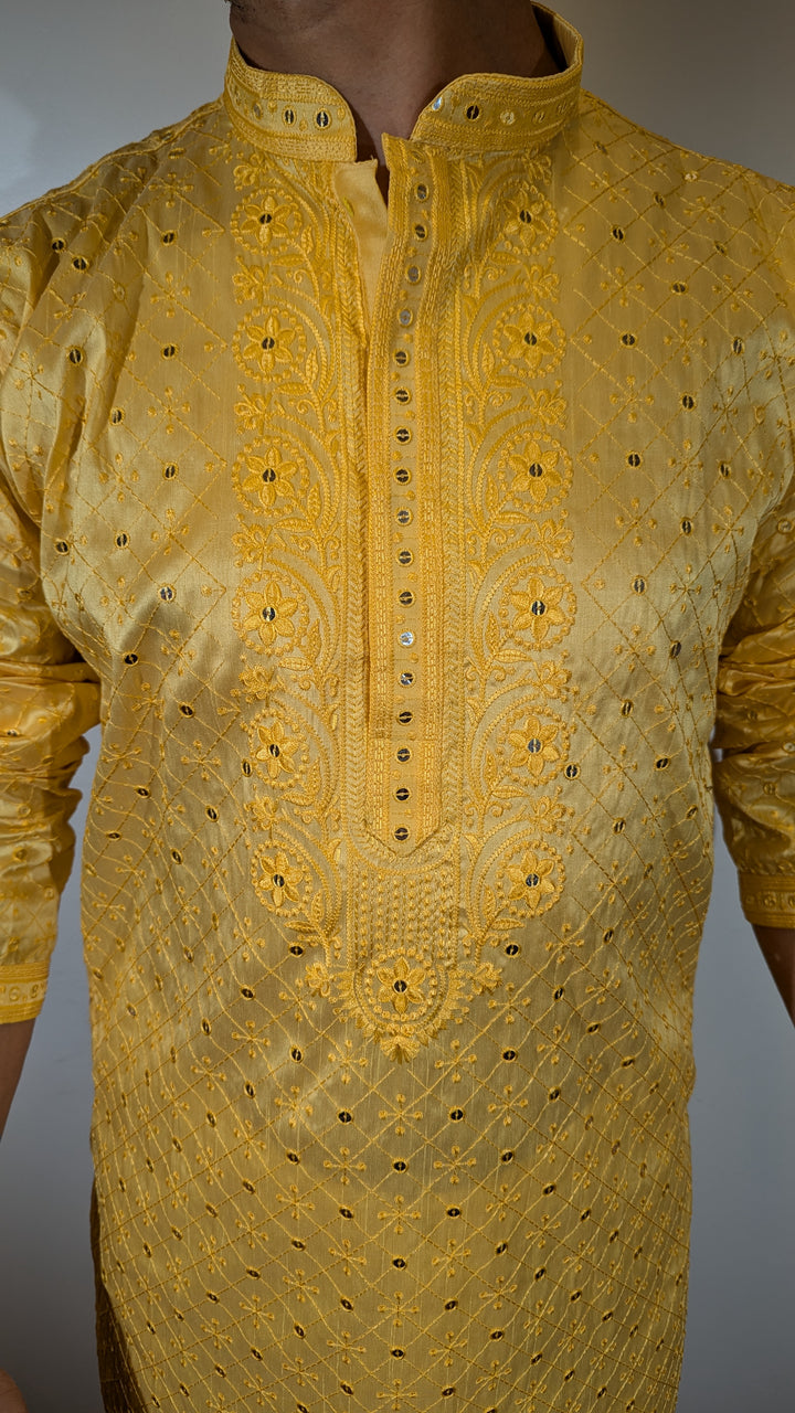 Yellow Fancy Kurta