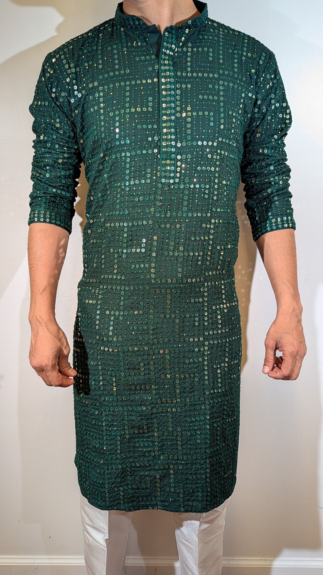 Dark Green Designer Kurta