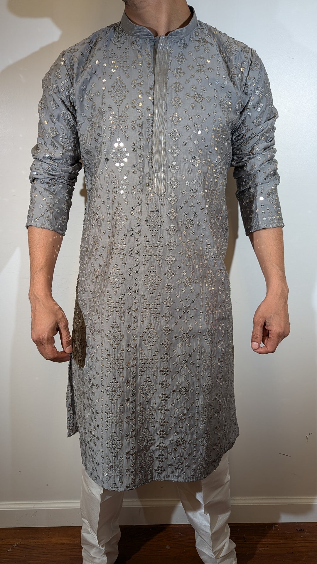 Grey Designer Kurta