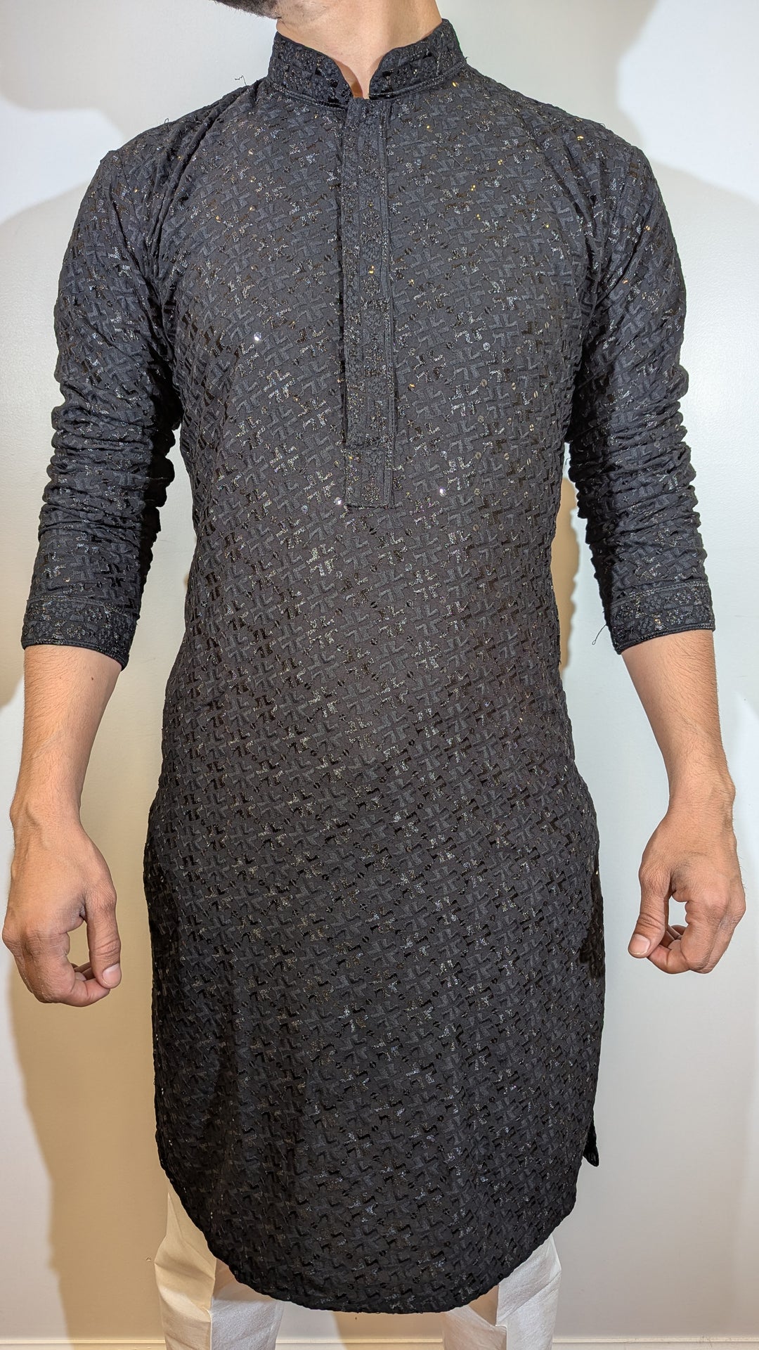 Black Chikan Kurta