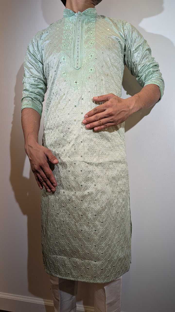 Seafoam Fancy Kurta