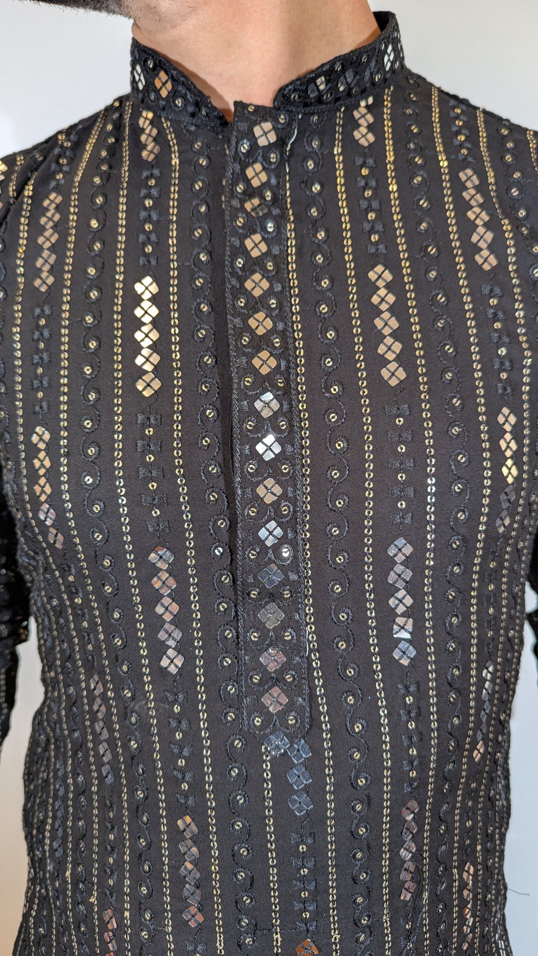 Black Designer Kurta