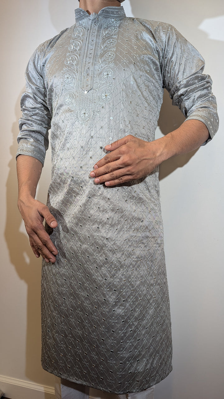 Grey Fancy Kurta