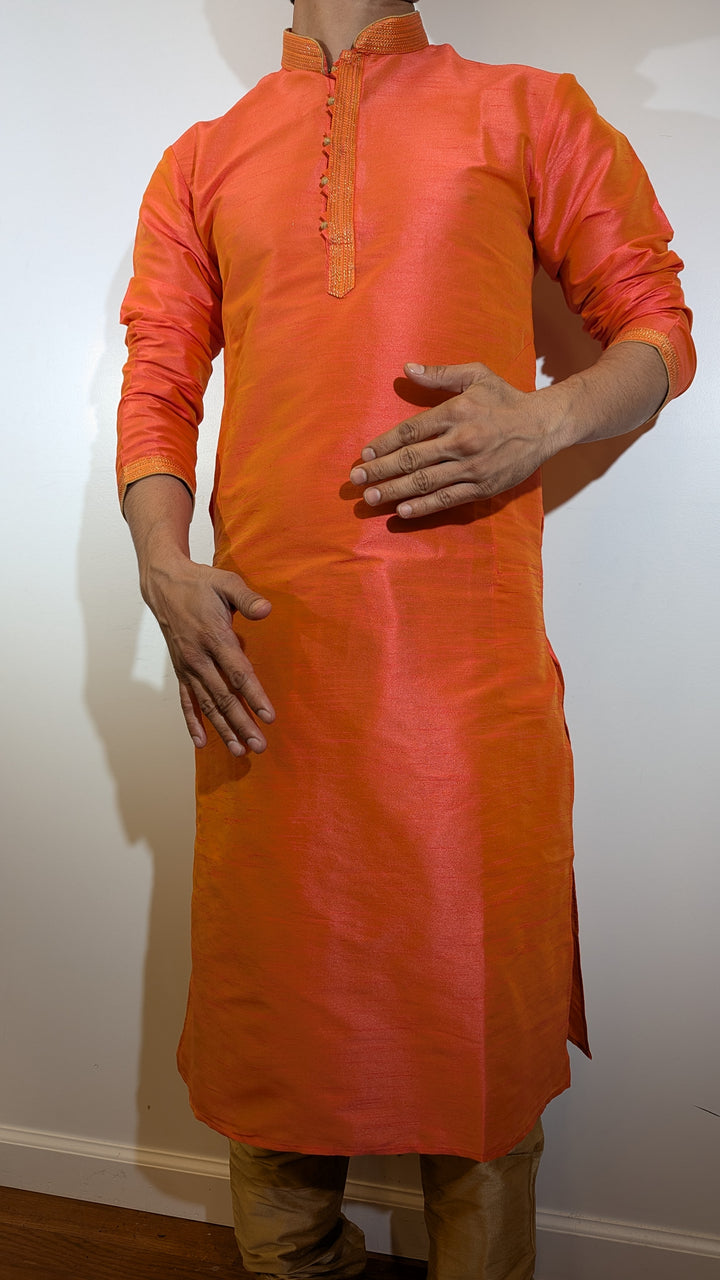 Orange Fancy Kurta