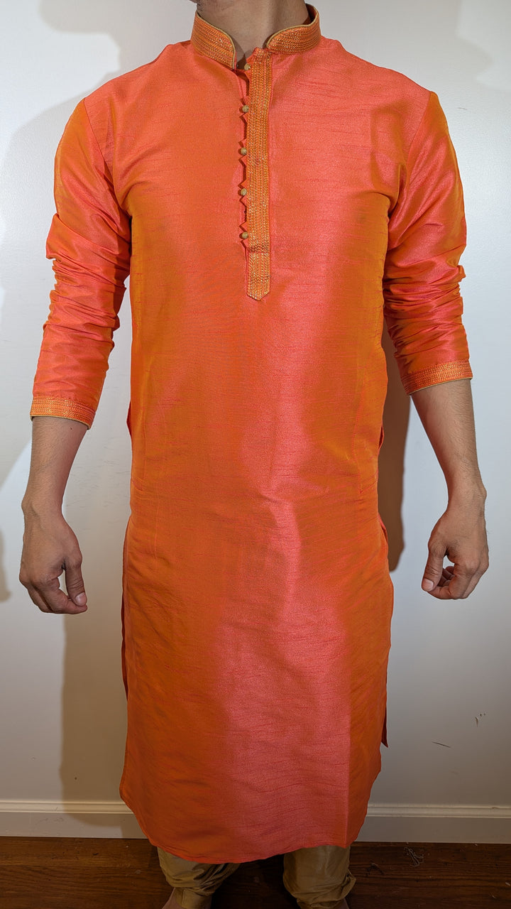 Orange Fancy Kurta