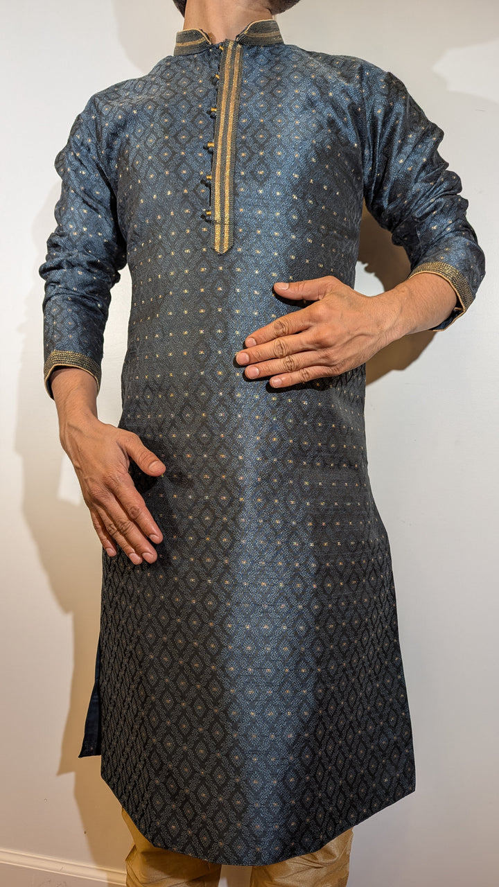 Dark Grey Fancy Kurta