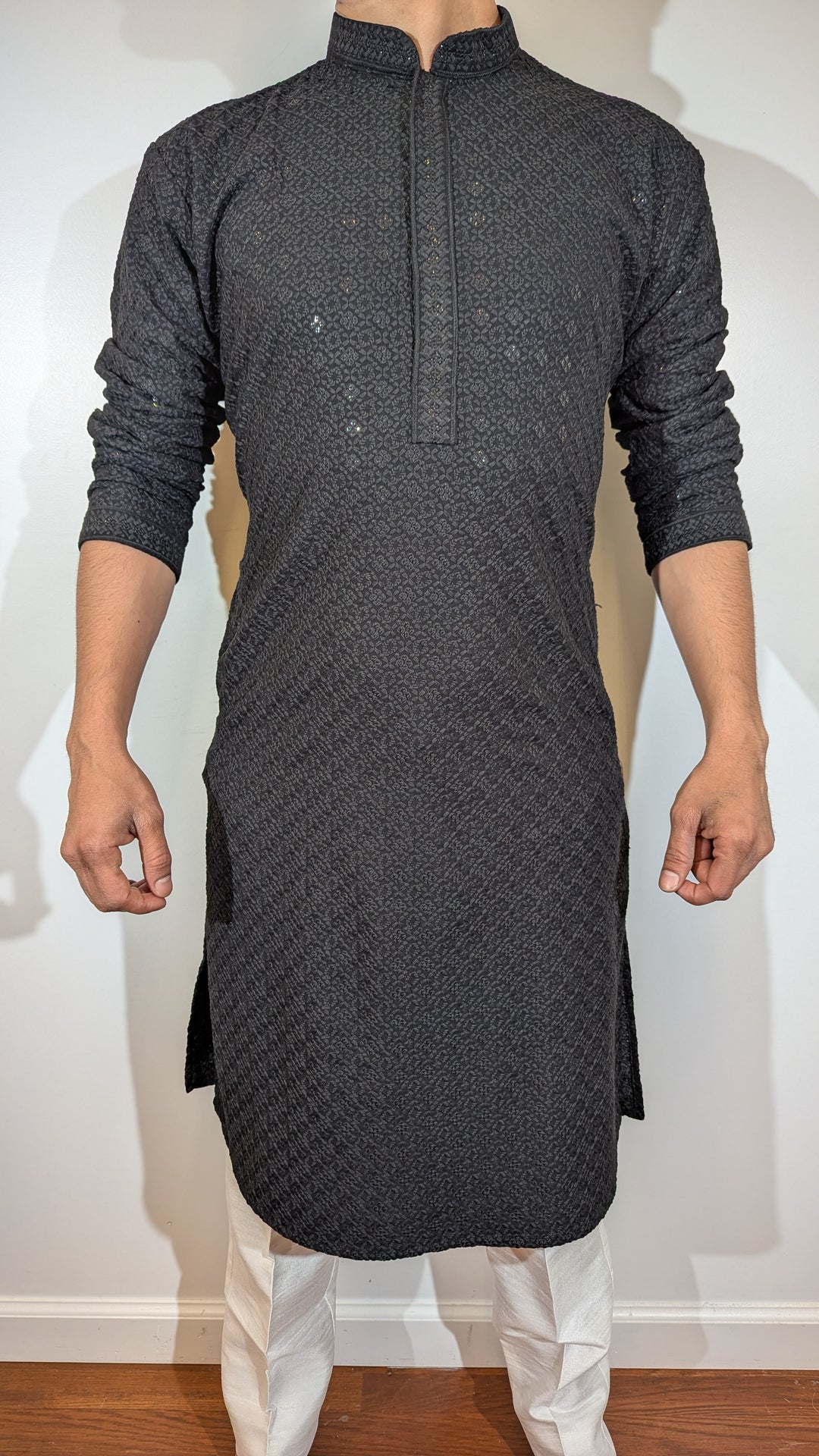 Black Chikan Kurta