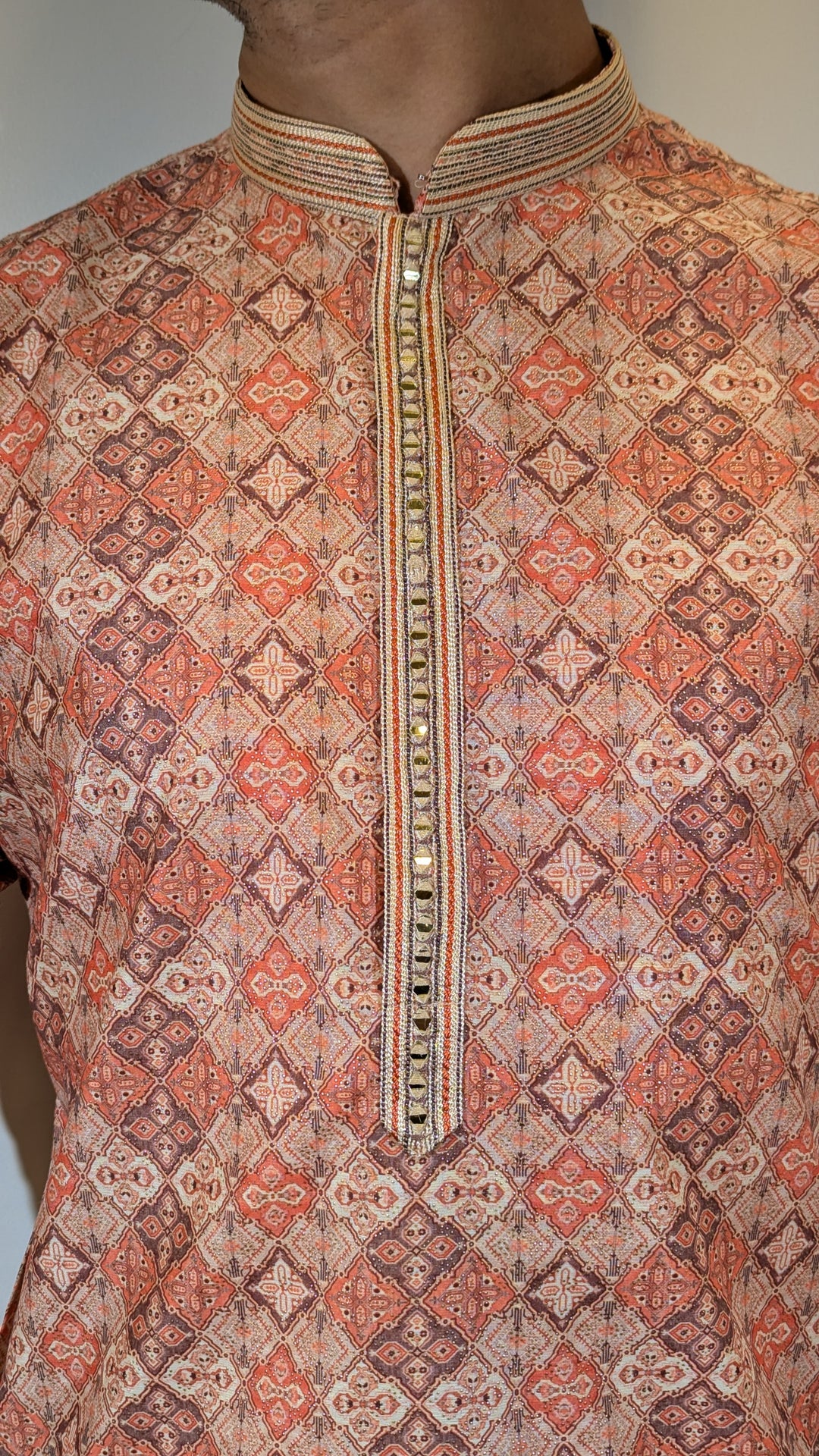 Peach Fancy Kurta