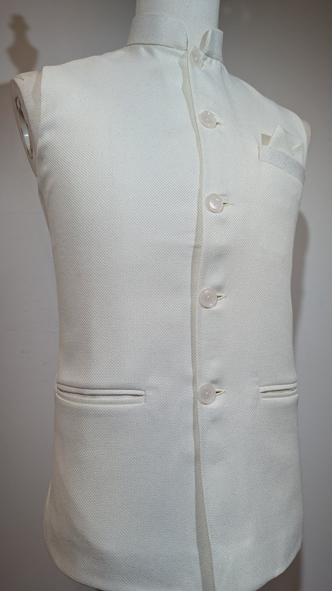 Cream Fancy Vest