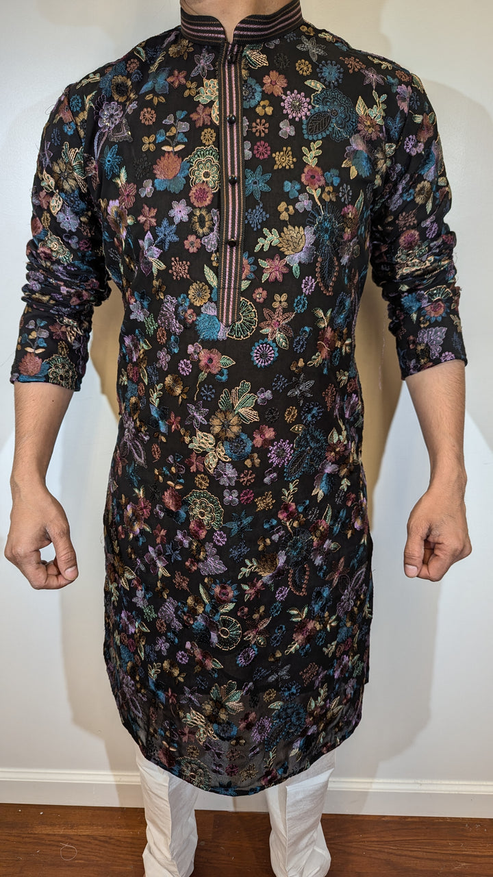 Black Designer Kurta