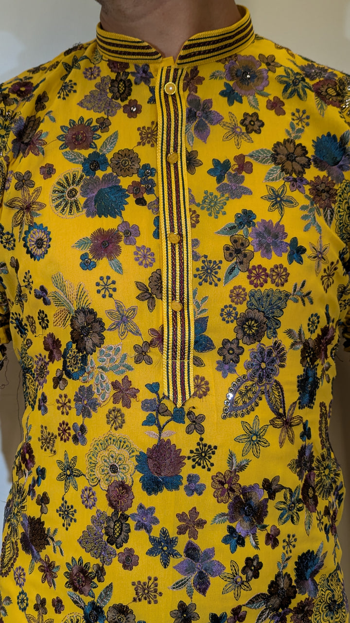 Yellow Designer Kurta