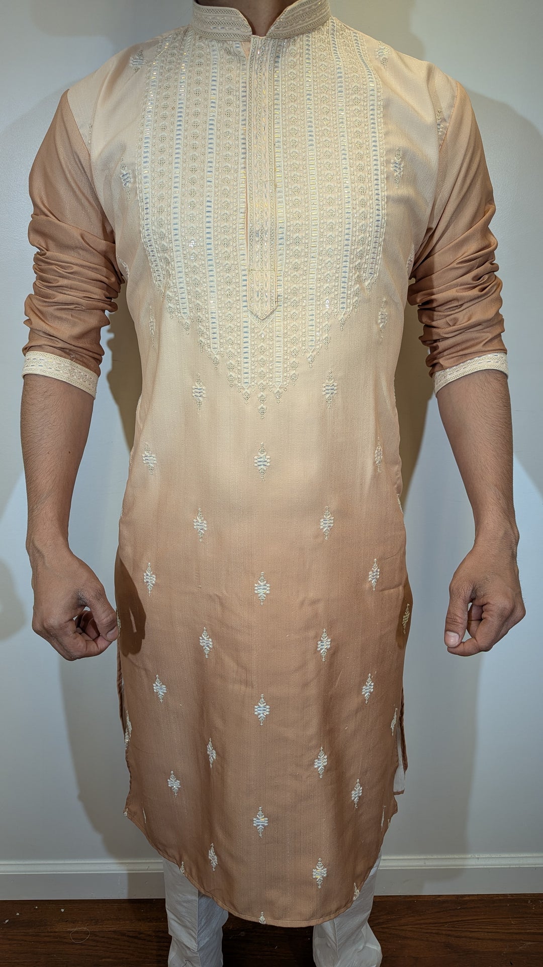 Peach Shades Fancy Kurta