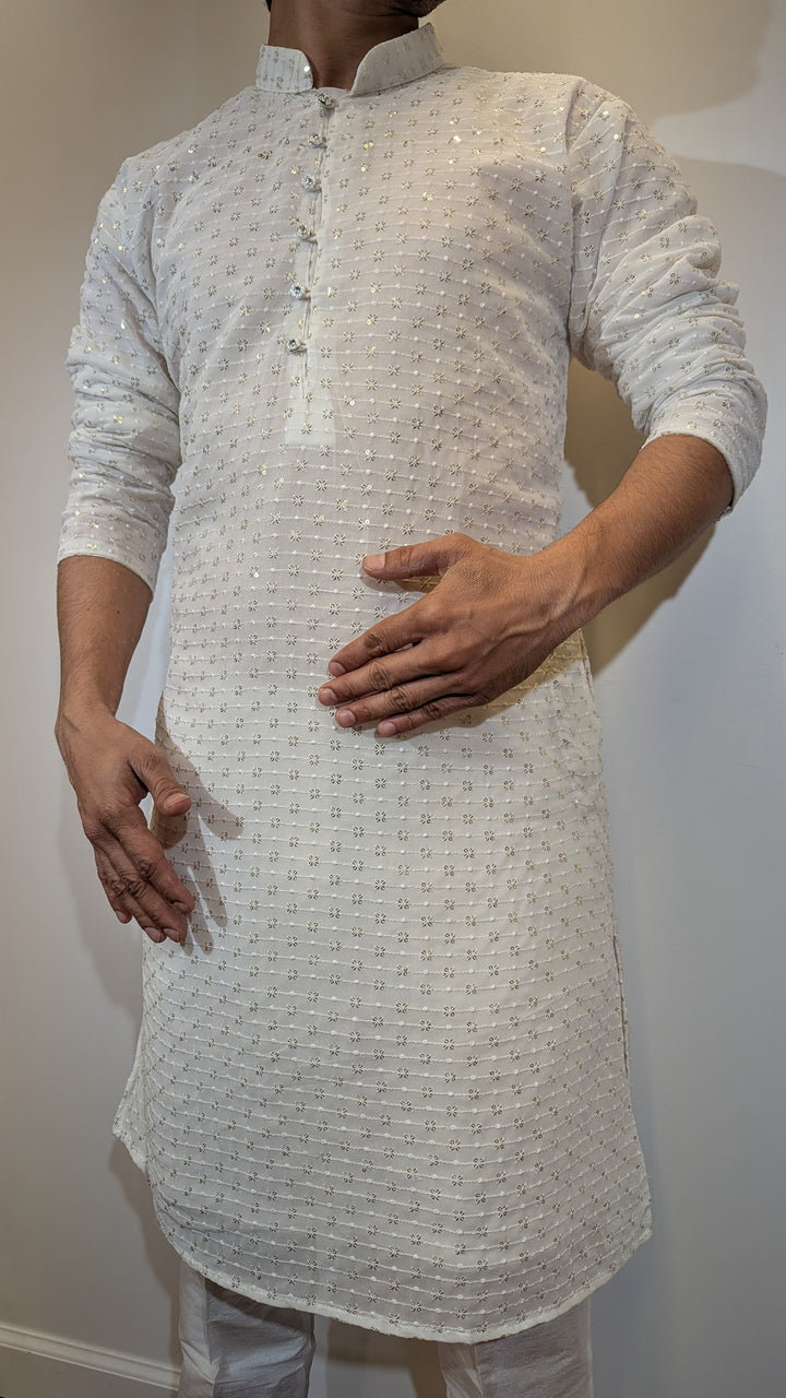 White Fancy Kurta