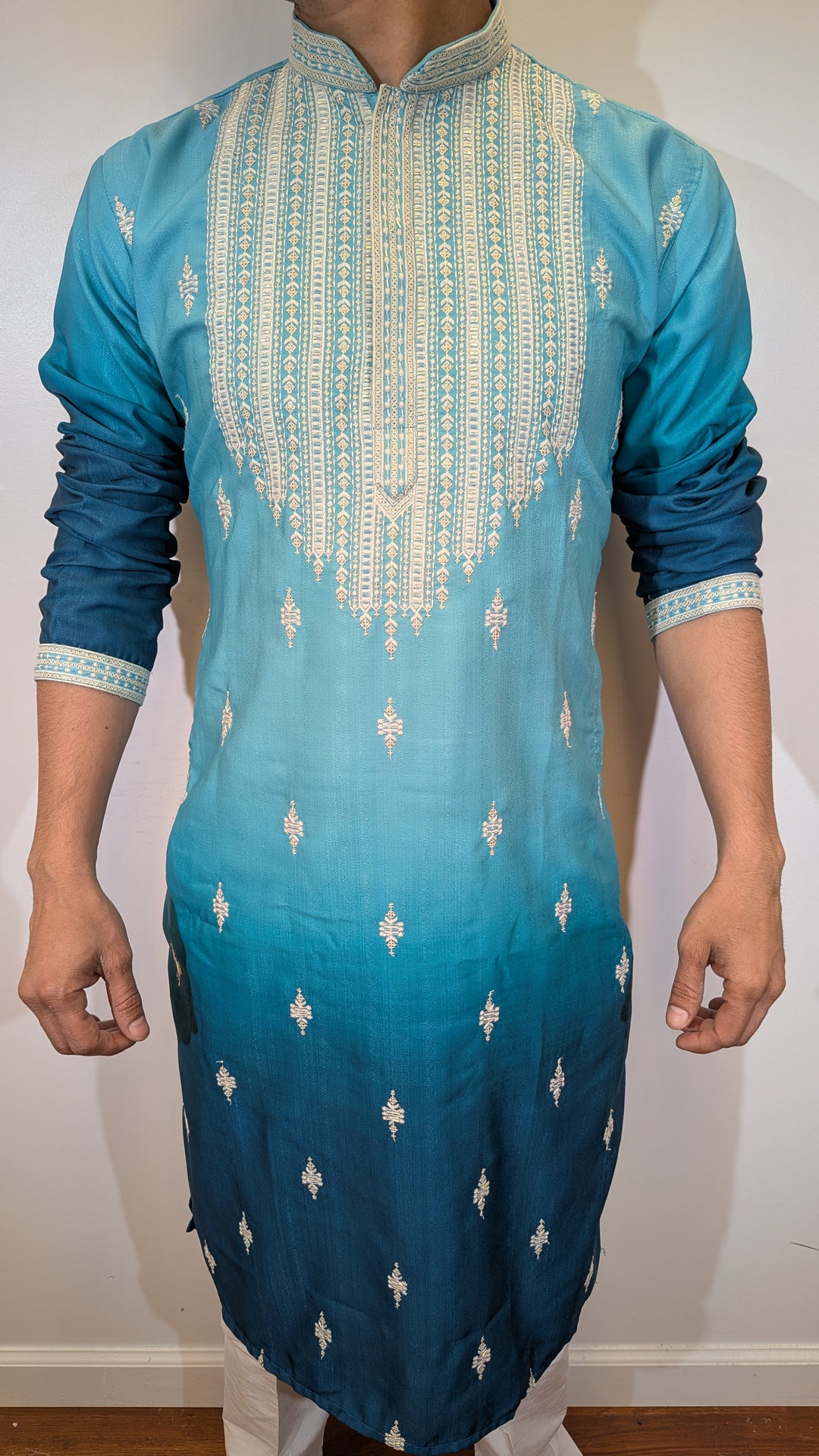 Dark Blue Shades Fancy Kurta