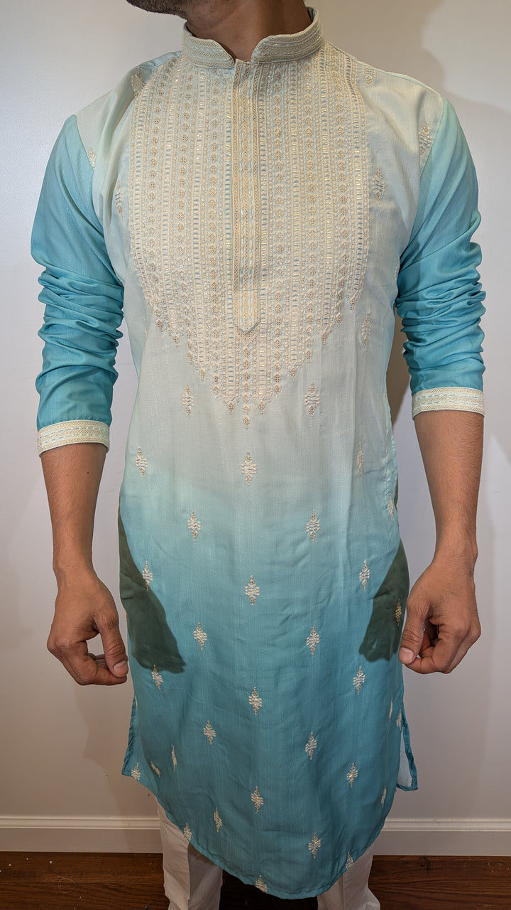 Blue Shades Fancy Kurta