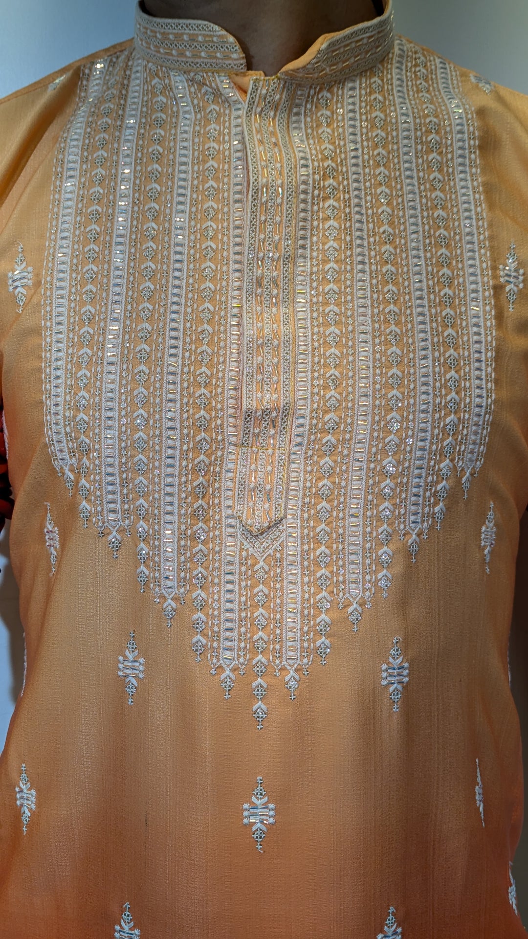 Tangerine Shades Fancy Kurta