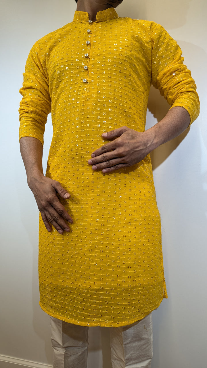 Yellow Fancy Kurta