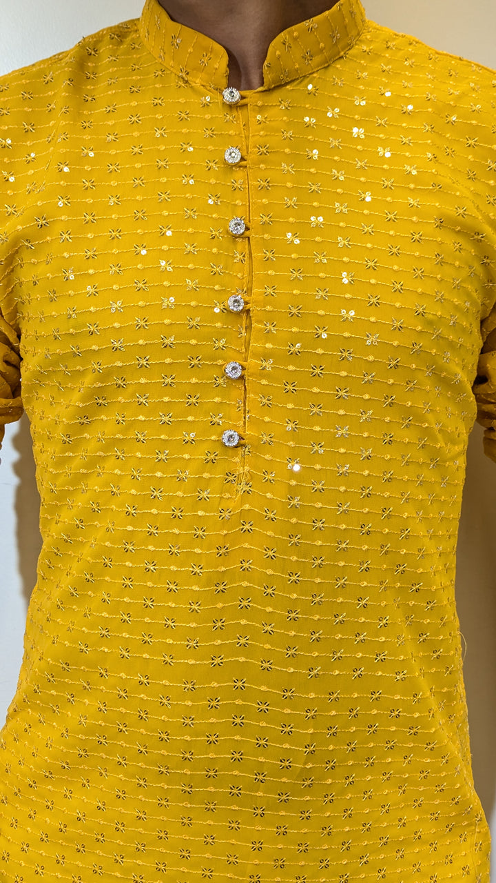 Yellow Fancy Kurta