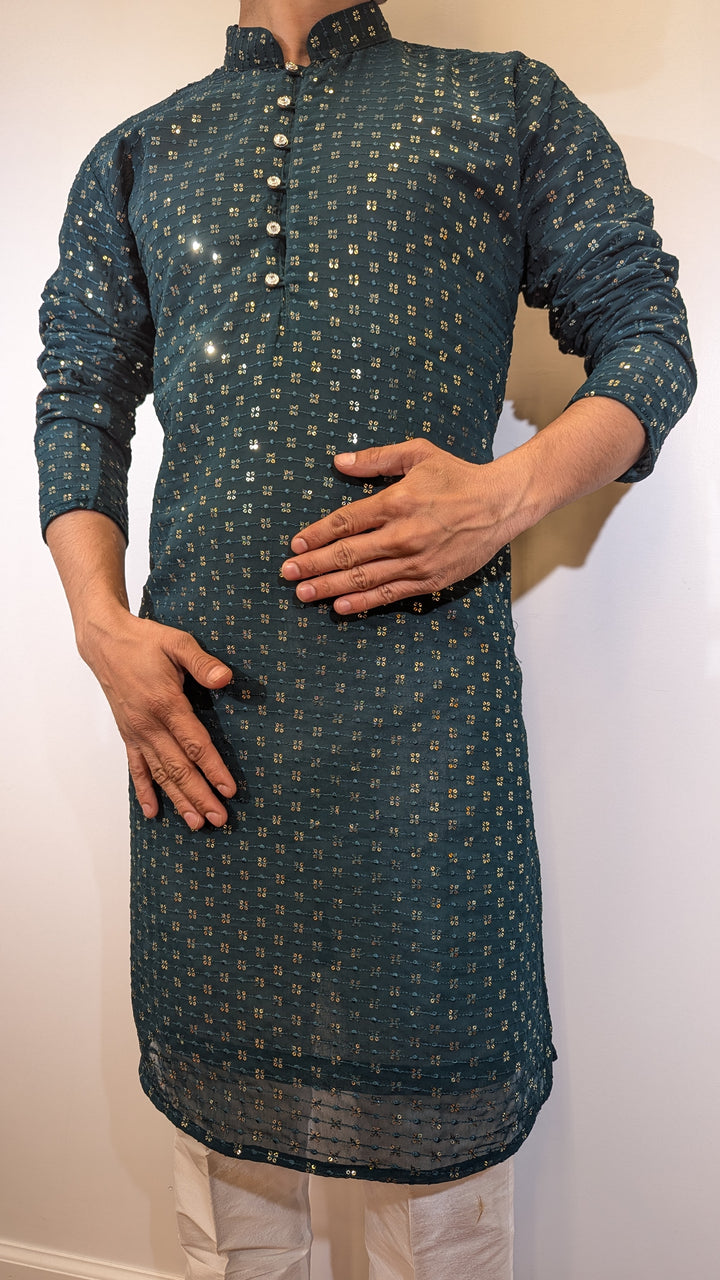 Dark Green Fancy Kurta