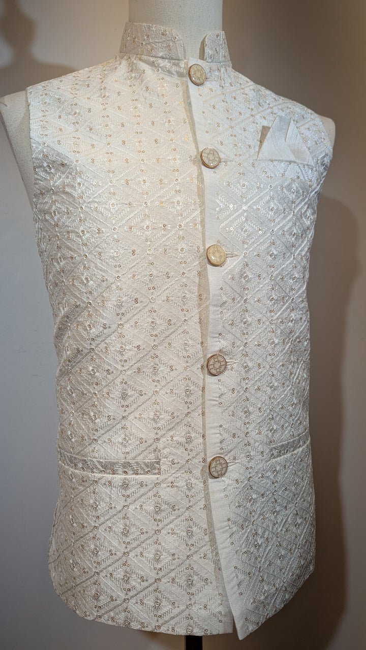 White Fancy Vest