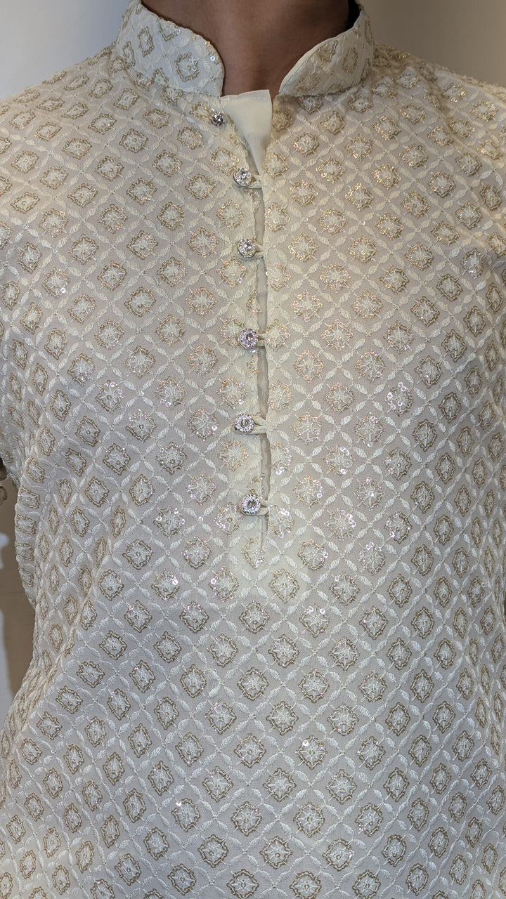 Cream Fancy Kurta