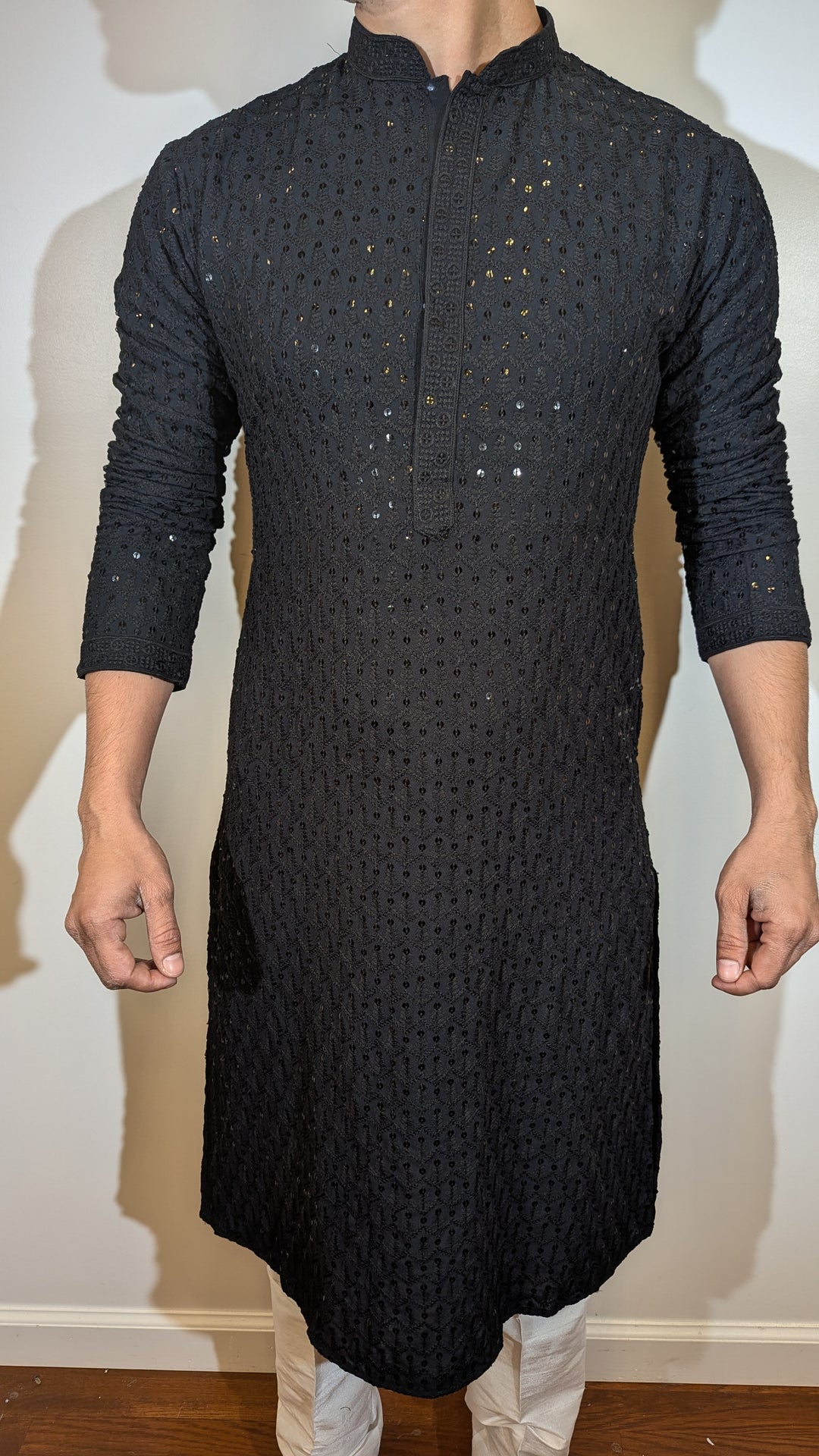 Black Chikan Kurta