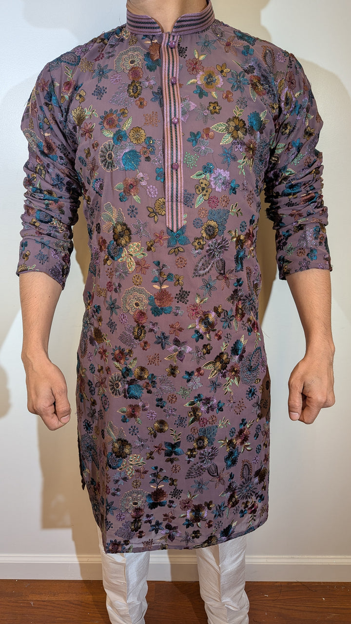 Purple Designer Kurta