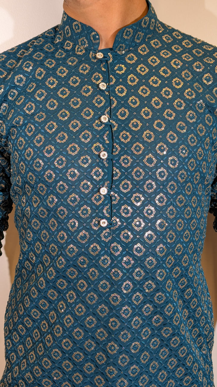 Teal Green Fancy Kurta