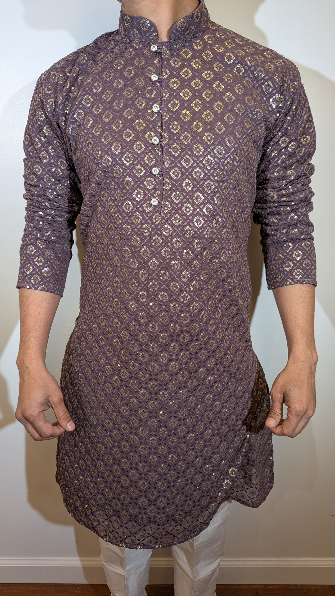 Dark Purple Fancy Kurta