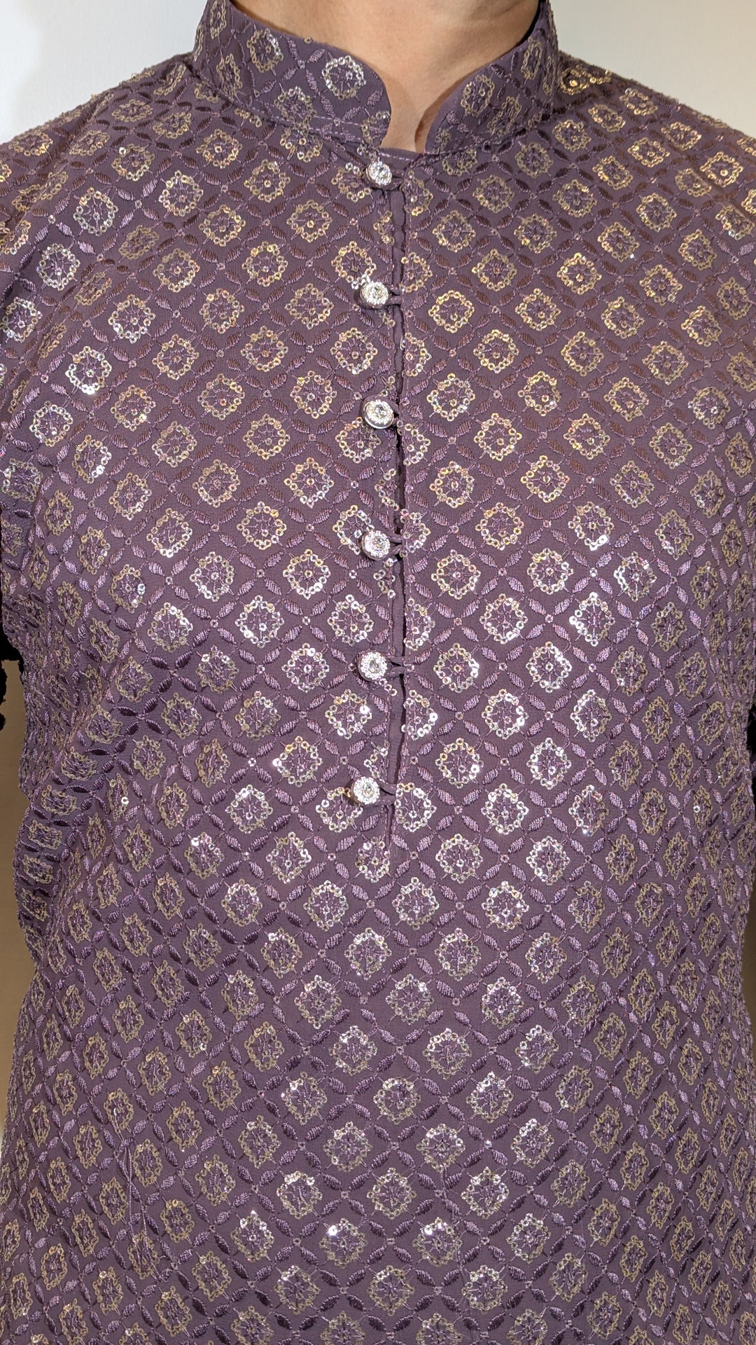 Dark Purple Fancy Kurta