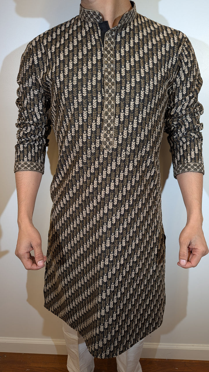 Black Designer Kurta